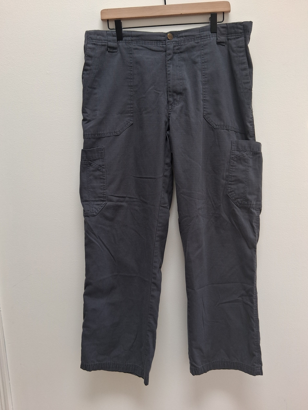 Carhartt Women's Dark Gray Cargo Utility Pants Relaxed Fit Size Large